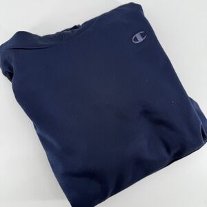 Champion Kids Navy Blue Hoodie With Geometric Print Lined Size 14 16